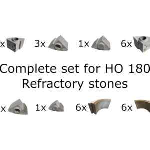 Komplet sæt sten til HO 180 / Complete set of stones for HO 180